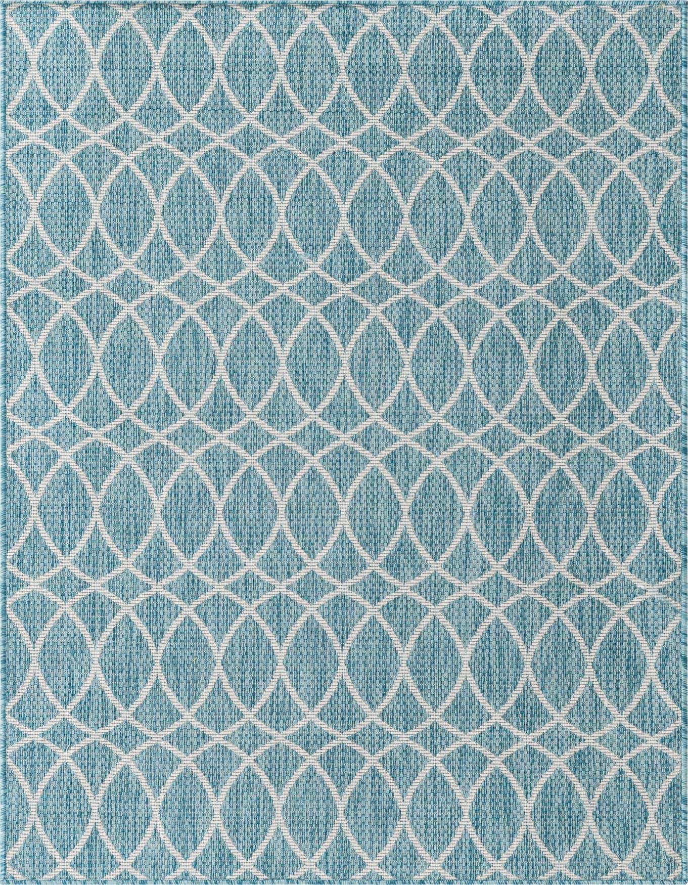 4' x 6' Easy-Clean Trellis Indoor / Outdoor Rug