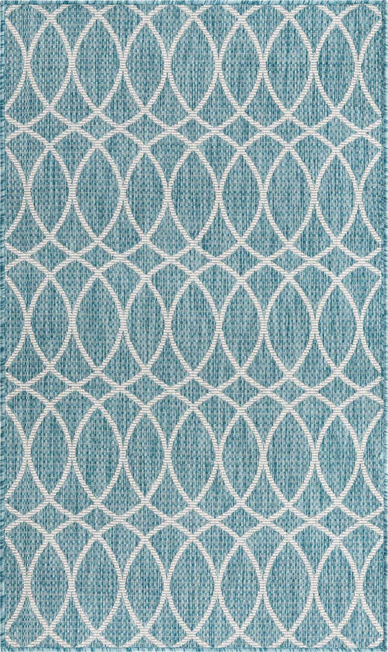 Detail image of 3' x 5' 3 Easy-Clean Trellis Indoor / Outdoor Rug
