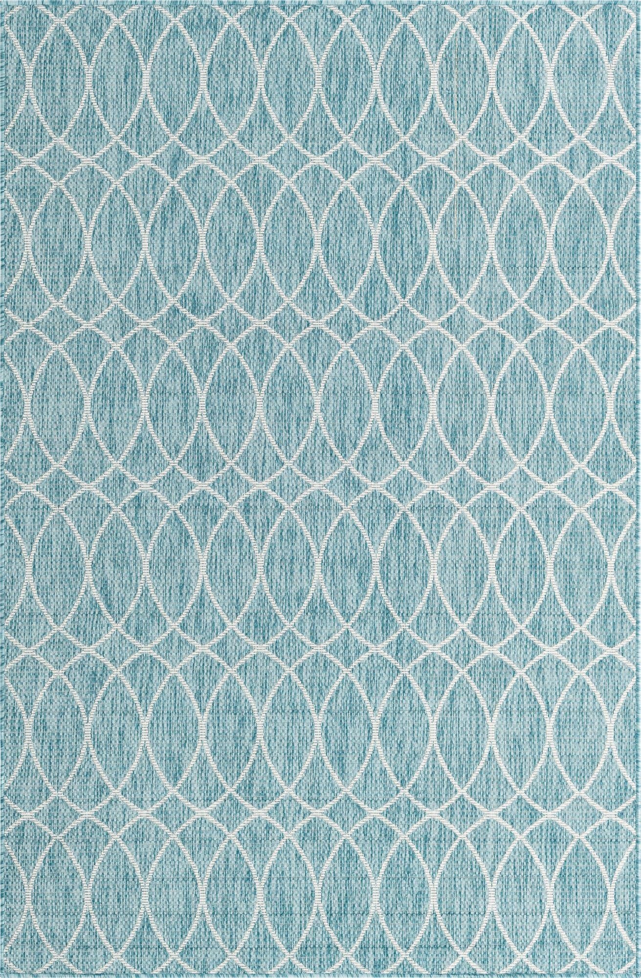 Primary image 5' 3 x 7' 10  Washable Trellis Indoor / Outdoor Rug