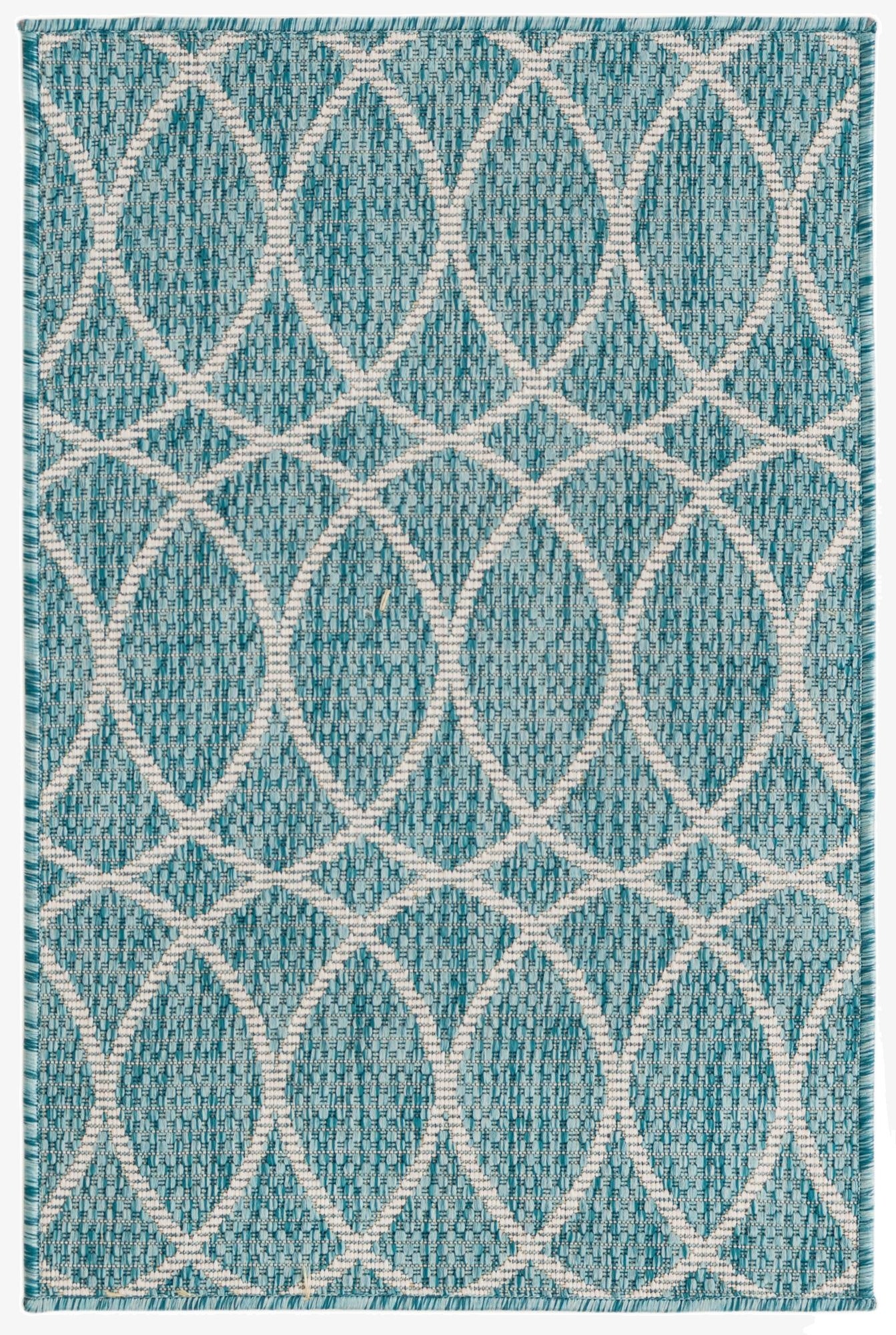2' 2 x 3'  Washable Trellis Indoor / Outdoor Rug