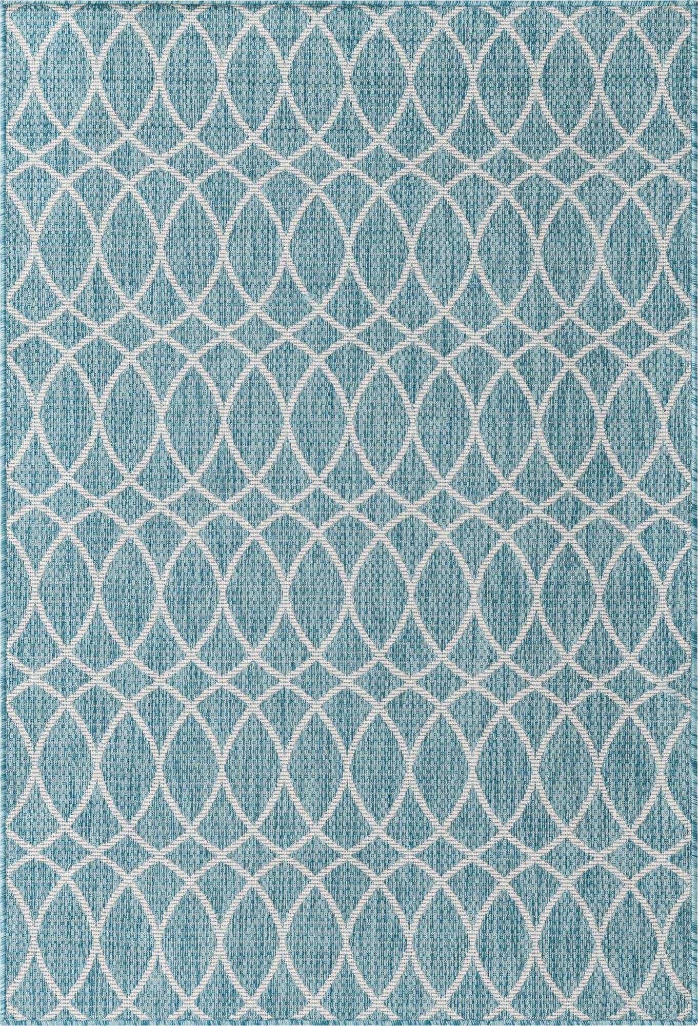 4' x 6'  Washable Trellis Indoor / Outdoor Rug