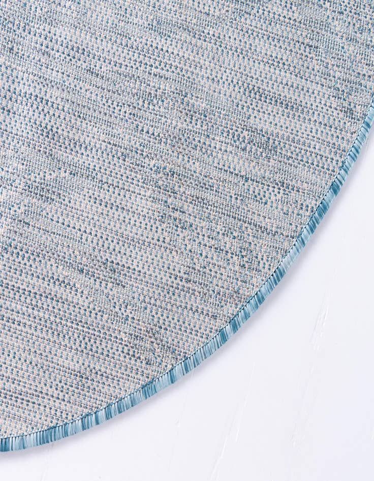 Detail image of 13' x 13'  Washable Botanical Indoor / Outdoor Round Rug