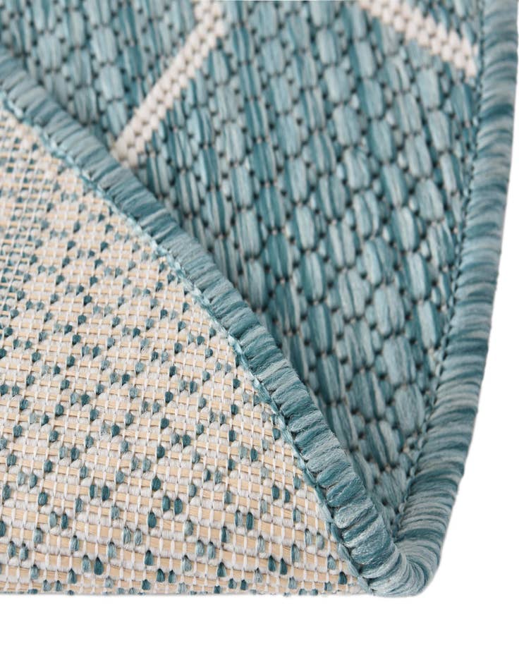 Detail image of 4' x 4' Washable Lattice Indoor / Outdoor Round Rug