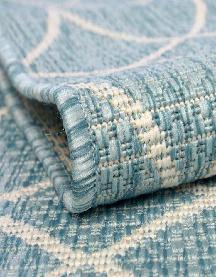 Detail image of 4' x 4' Washable Lattice Indoor / Outdoor Round Rug