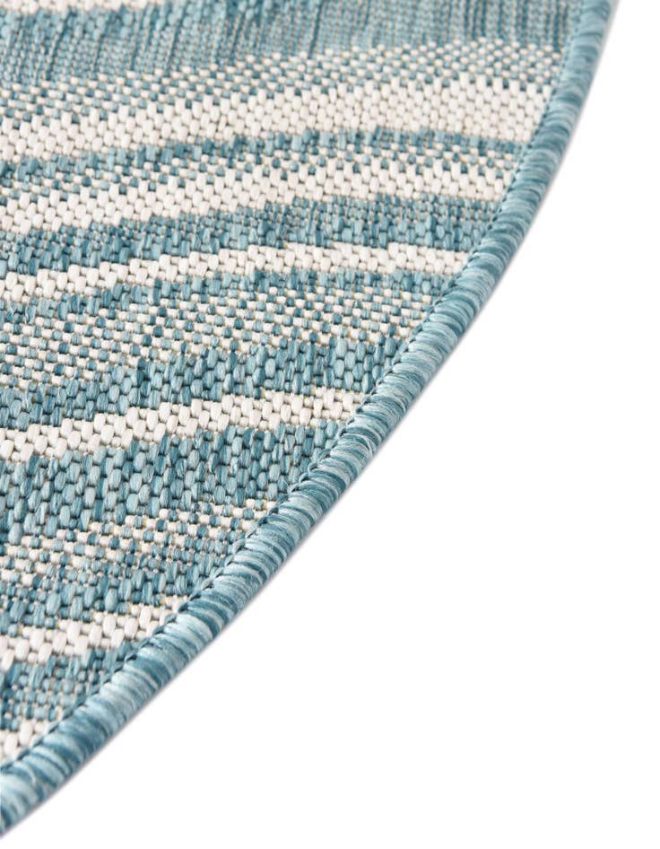 Detail image of 4' x 4' Easy-Clean Modern Indoor / Outdoor Round Rug