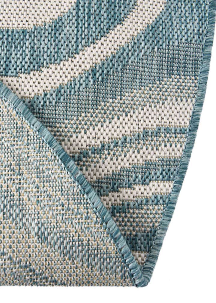 4' x 4' Easy-Clean Modern Indoor / Outdoor Round Rug
