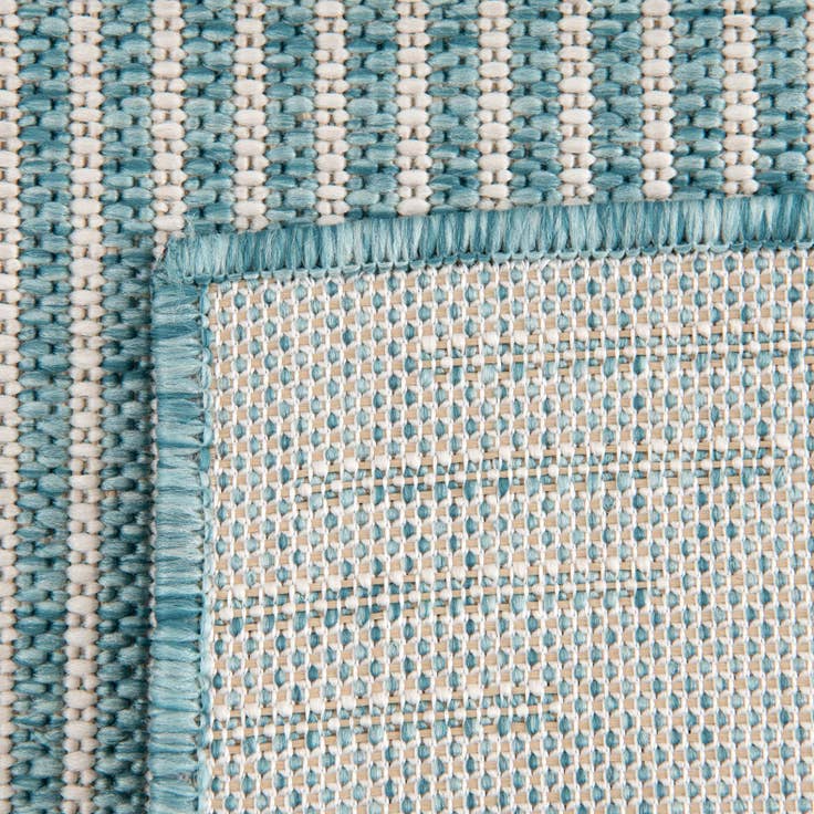 Detail image of 3' x 3' Easy-Clean Modern Indoor / Outdoor Round Rug