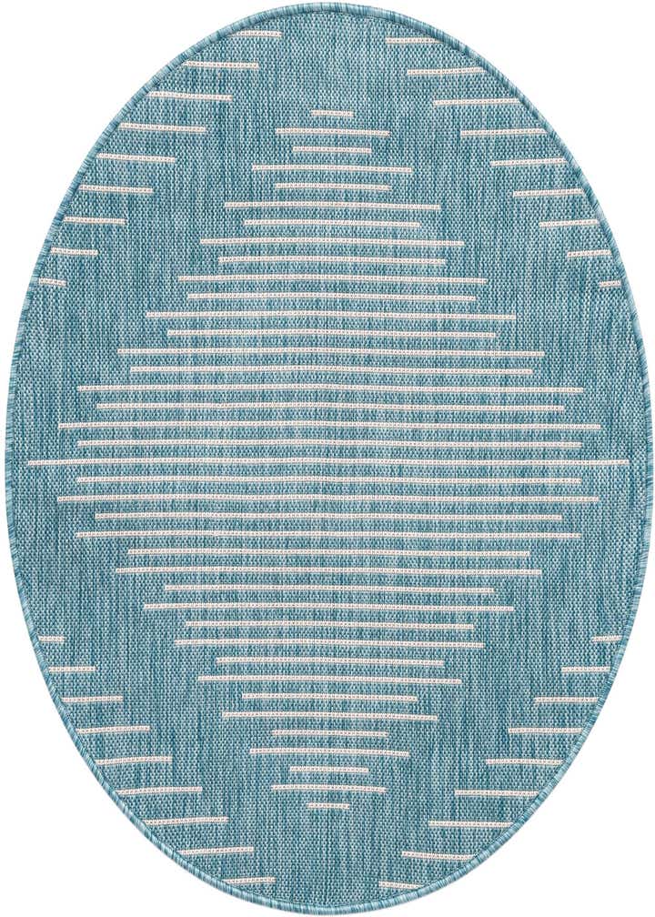 3' x 3' Easy-Clean Modern Indoor / Outdoor Round Rug