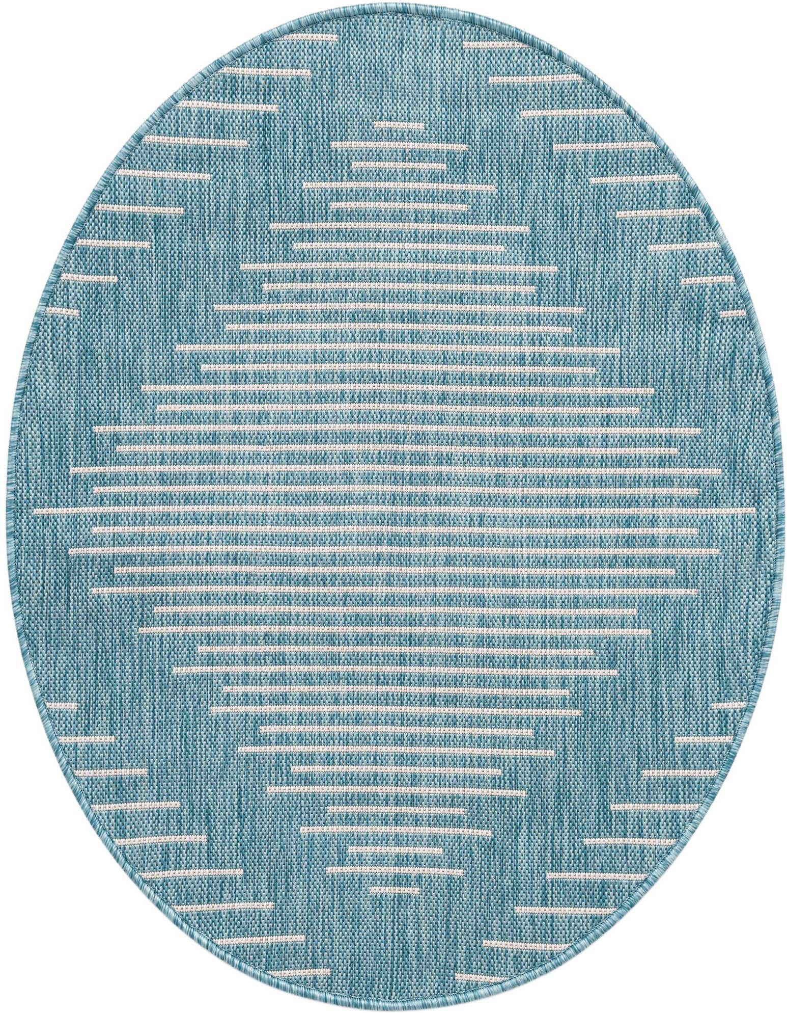3' x 3' Easy-Clean Modern Indoor / Outdoor Round Rug
