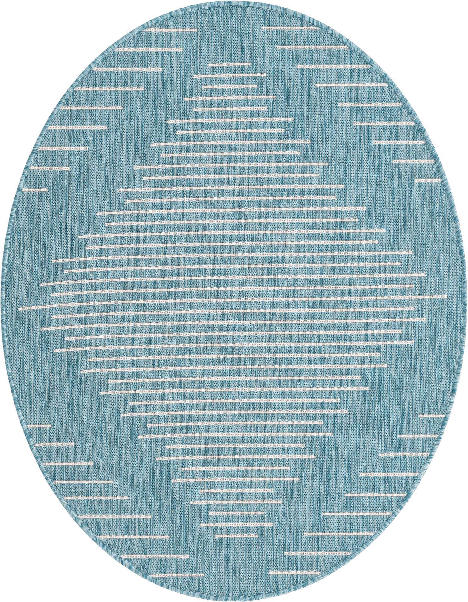 4' x 4' Easy-Clean Modern Indoor / Outdoor Round Rug