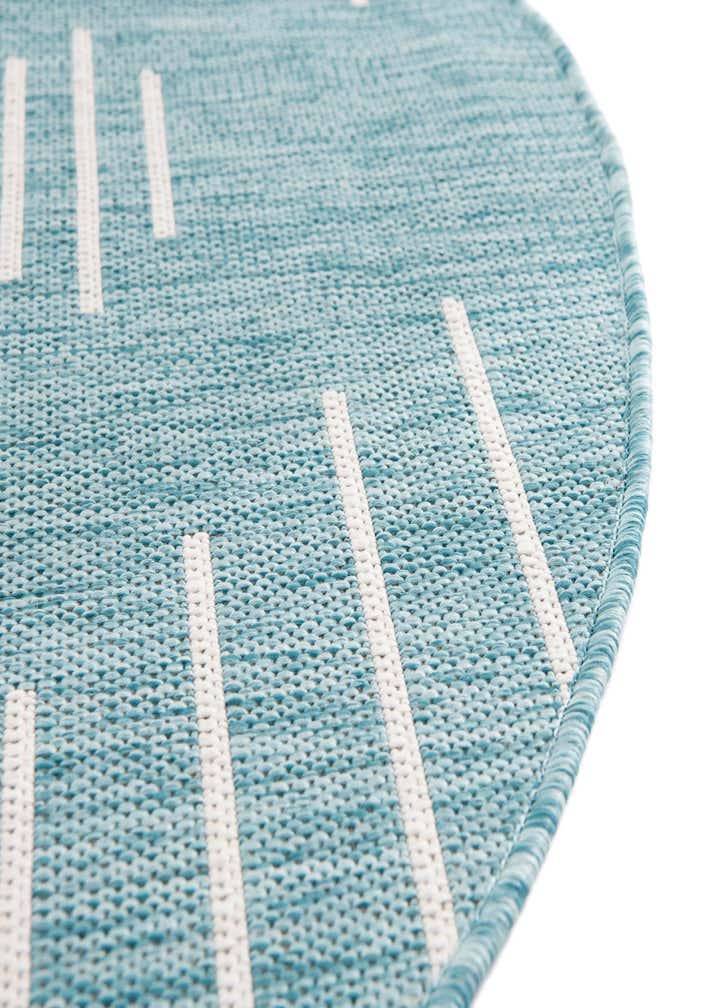 7' 10 x 7' 10 Easy-Clean Modern Indoor / Outdoor Round Rug