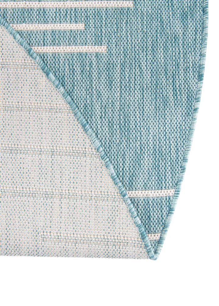 7' 10 x 7' 10 Easy-Clean Modern Indoor / Outdoor Round Rug