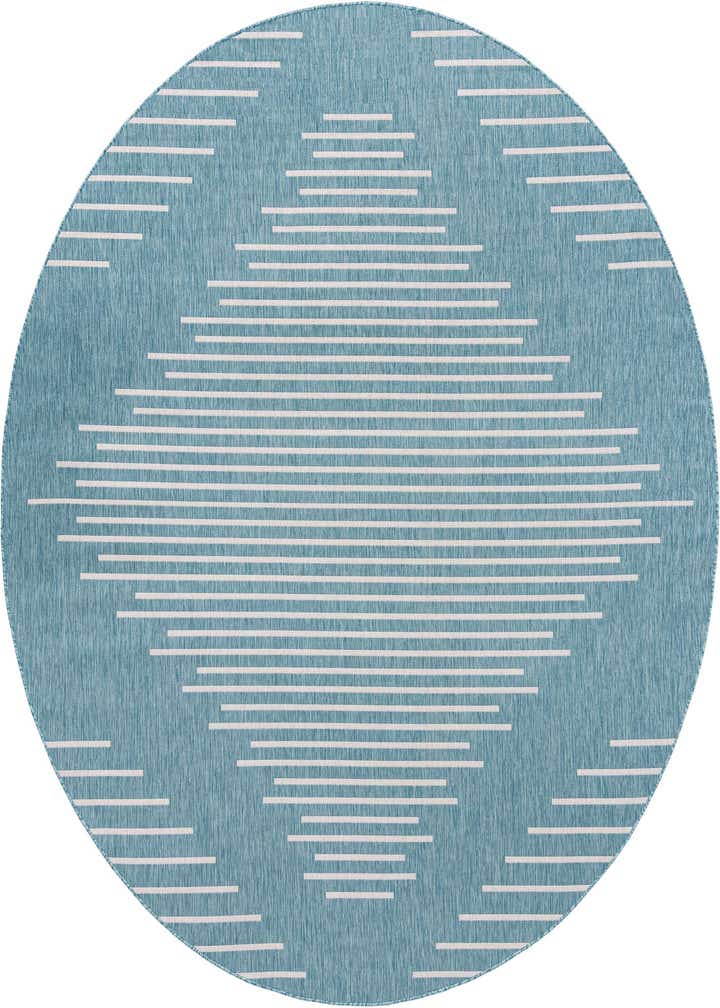 10' 8 x 10' 8 Easy-Clean Modern Indoor / Outdoor Round Rug