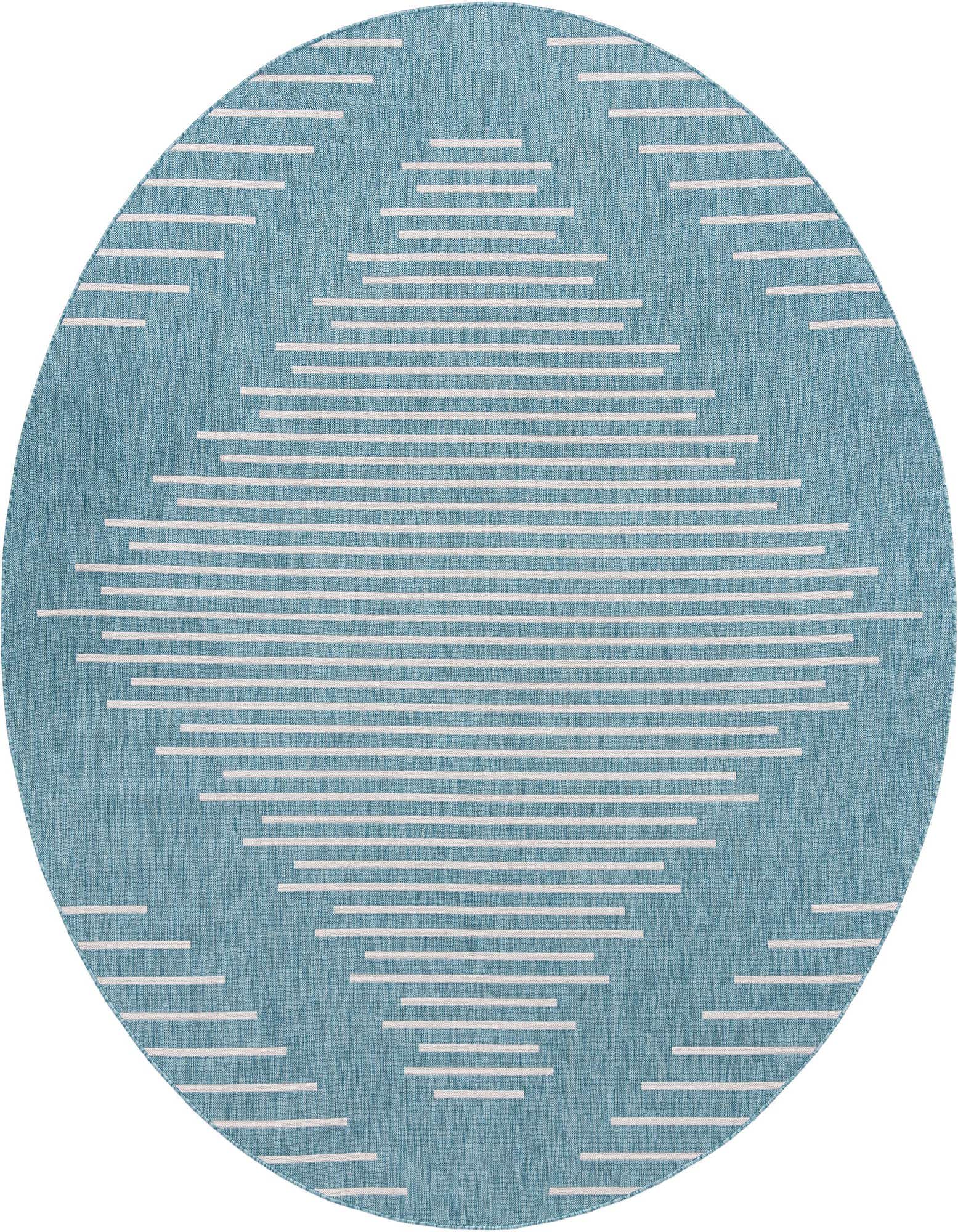 10' 8 x 10' 8 Easy-Clean Modern Indoor / Outdoor Round Rug