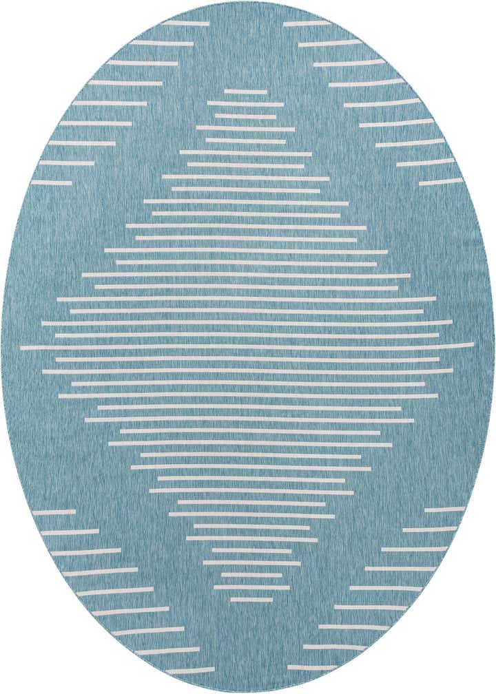 13' x 13' Easy-Clean Modern Indoor / Outdoor Round Rug