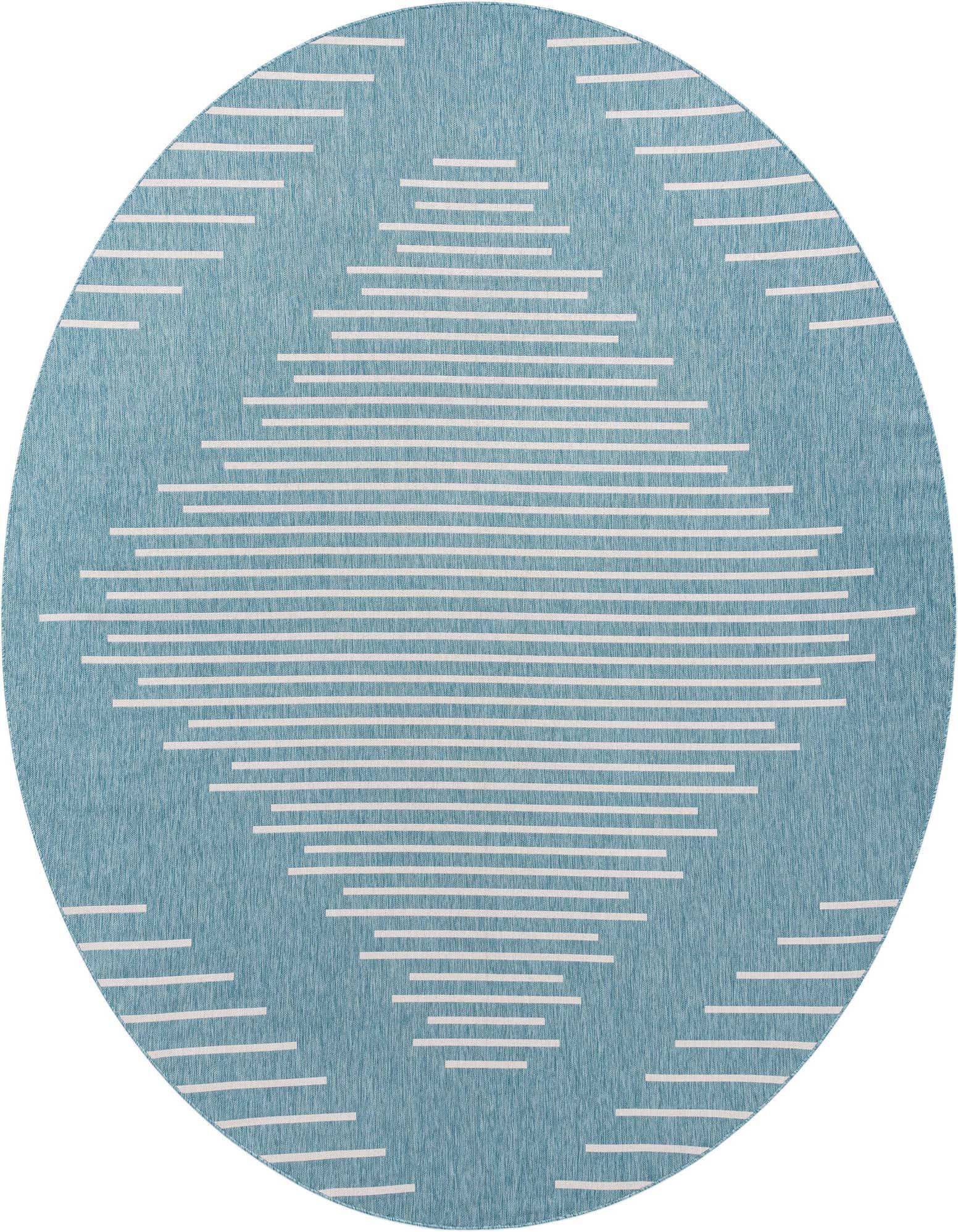 13' x 13' Easy-Clean Modern Indoor / Outdoor Round Rug