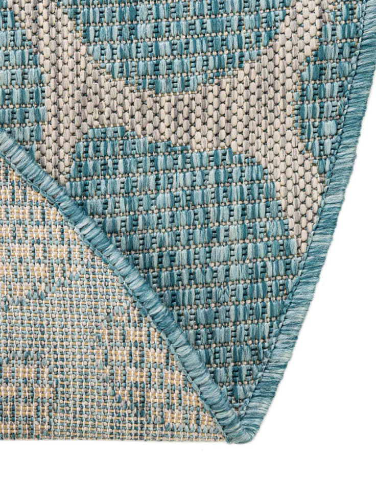 Detail image of 4' x 4'  Washable Safari Indoor / Outdoor Round Rug