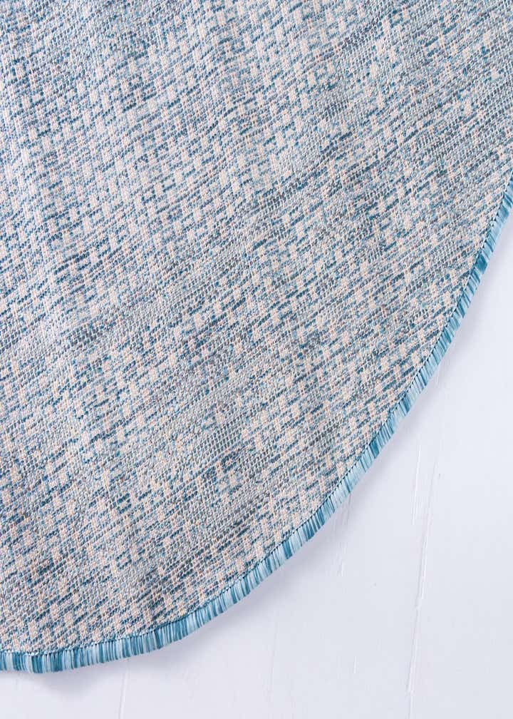 4' x 4' Easy-Clean Traditional Indoor / Outdoor Round Rug
