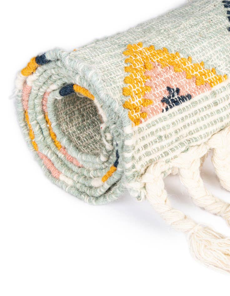 Detail image of 2' 2 x 8' 2  Hand Woven Arizona Wool Runner Rug