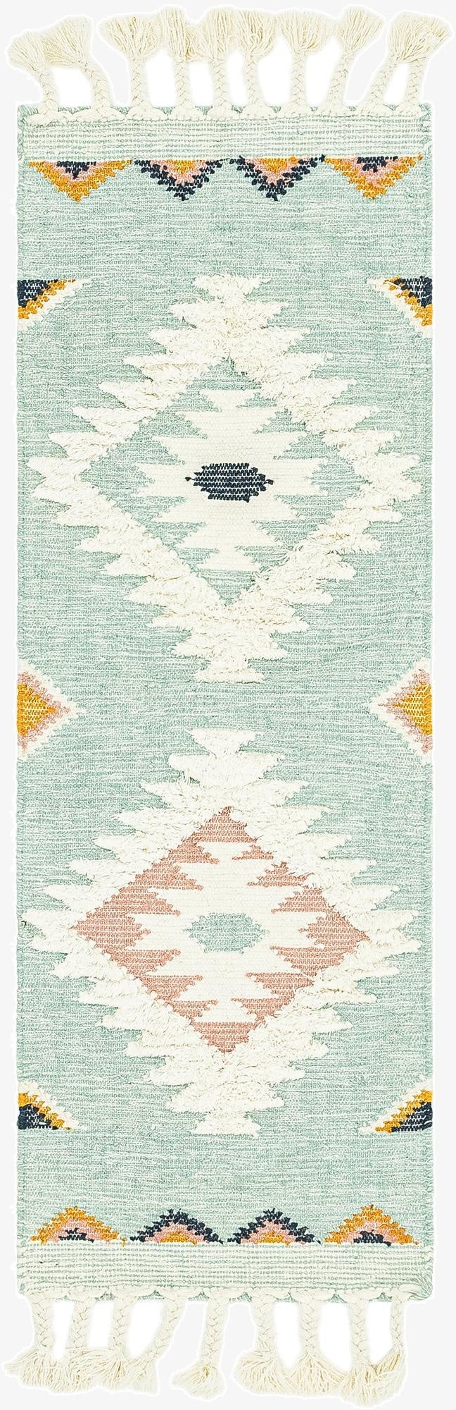 Primary image 2' 2 x 6' 1  Hand Woven Arizona Wool Runner Rug