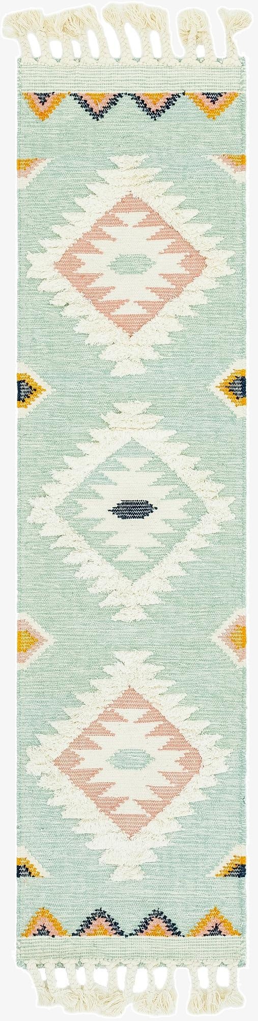 2' 2 x 8' 2  Hand Woven Arizona Wool Runner Rug