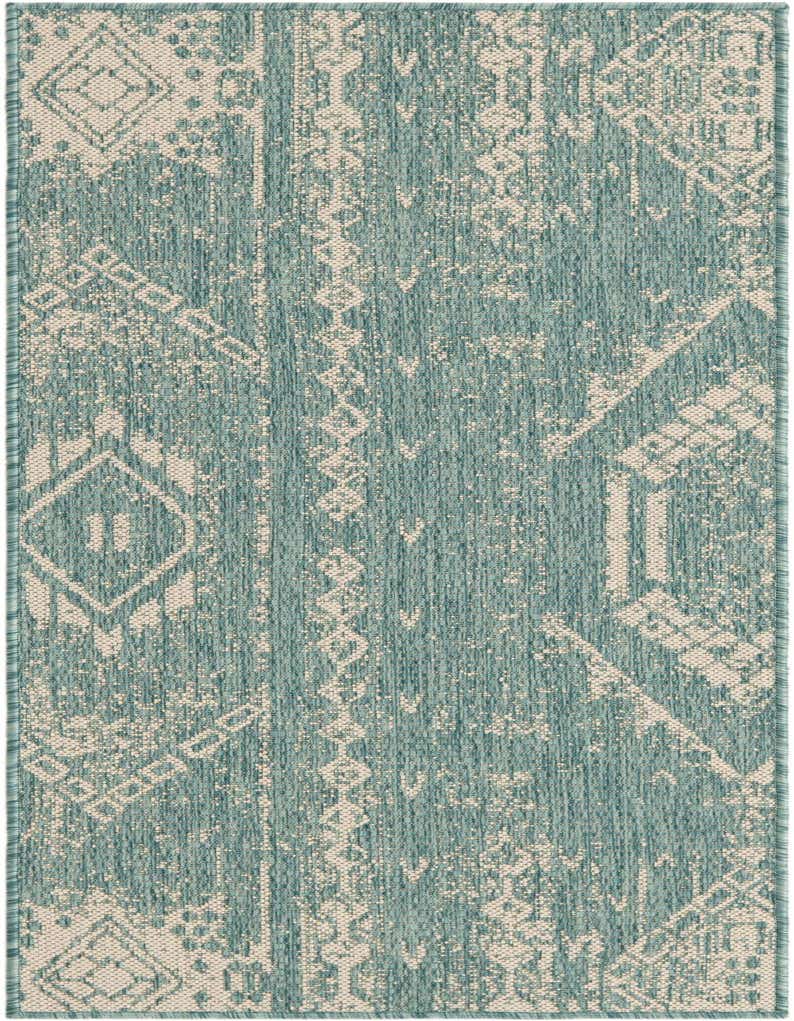 2' x 5' 3 Easy-Clean Bohemian Indoor / Outdoor Runner Rug