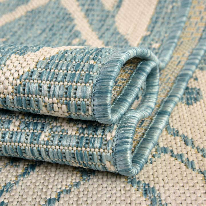 3' 3 x 14' Easy-Clean Bohemian Indoor / Outdoor Runner Rug