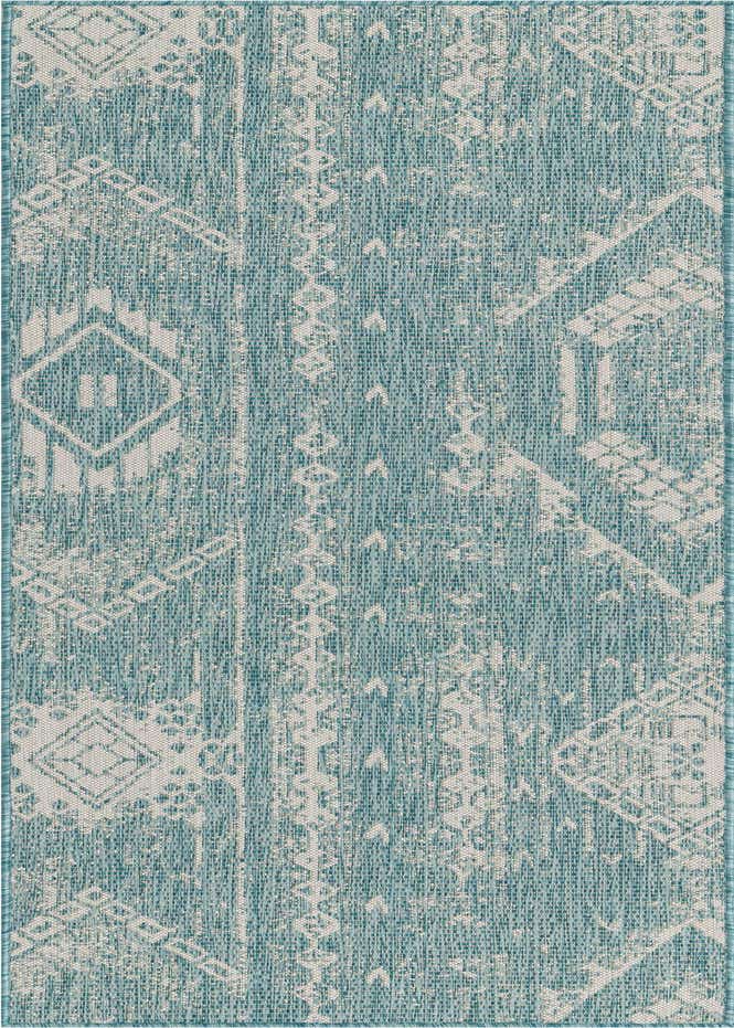 2' x 8' Easy-Clean Bohemian Indoor / Outdoor Runner Rug
