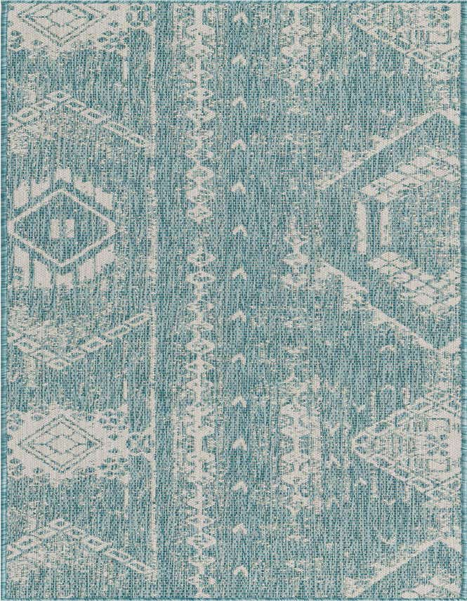 2' x 8' Easy-Clean Bohemian Indoor / Outdoor Runner Rug