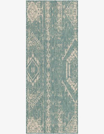 2' x 5' 3 Easy-Clean Bohemian Indoor / Outdoor Runner Rug