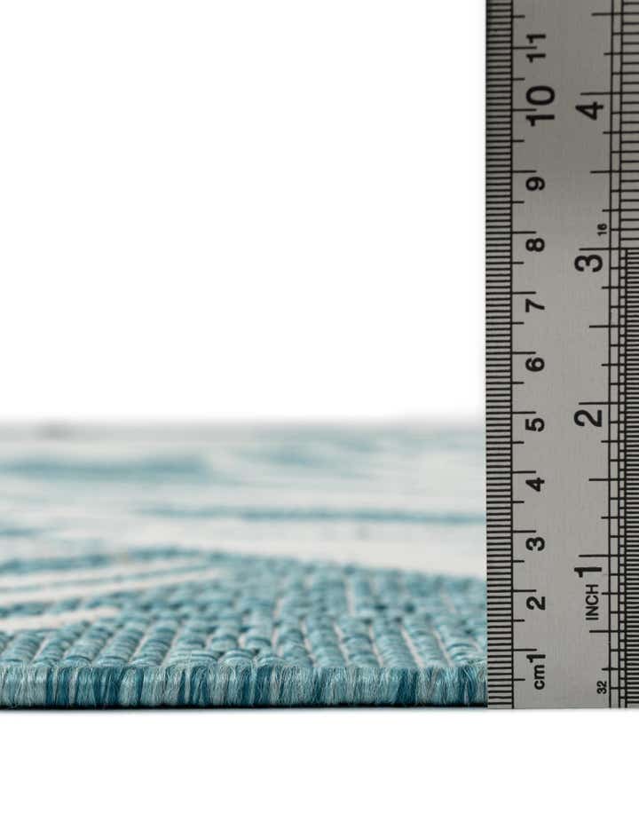 2' 7 x 10' Easy-Clean Botanical Indoor / Outdoor Runner Rug