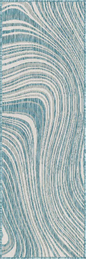 2' x 6' Easy-Clean Modern Indoor / Outdoor Runner Rug