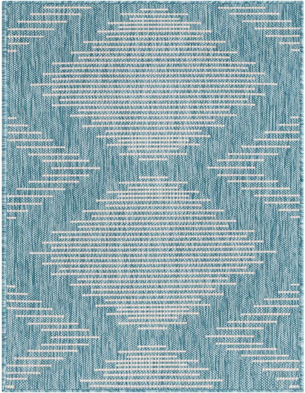 2' x 4' Easy-Clean Modern Indoor / Outdoor Runner Rug