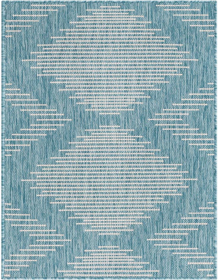 Detail image of 2' x 4' Easy-Clean Modern Indoor / Outdoor Runner Rug