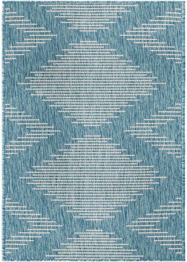 2' x 5' 3 Easy-Clean Modern Indoor / Outdoor Runner Rug