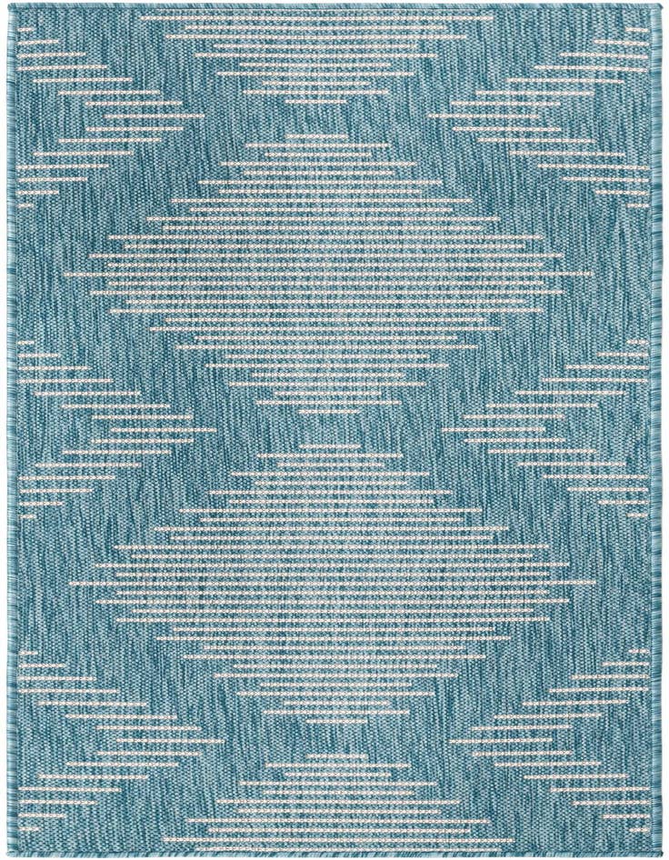 Detail image of 2' x 5' 3 Easy-Clean Modern Indoor / Outdoor Runner Rug