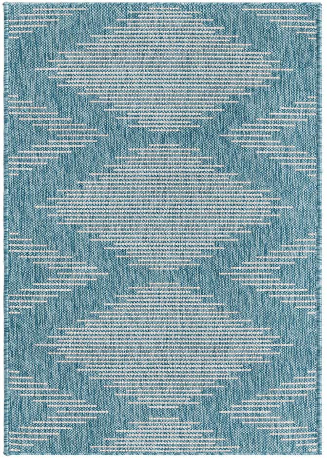 2' x 6' Easy-Clean Modern Indoor / Outdoor Runner Rug