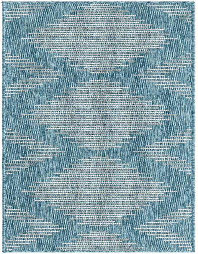 Detail image of 2' x 6' Easy-Clean Modern Indoor / Outdoor Runner Rug