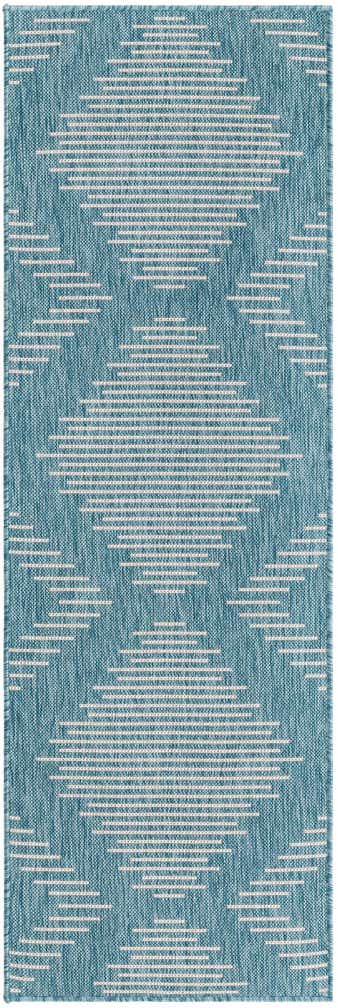 2' x 6' Easy-Clean Modern Indoor / Outdoor Runner Rug