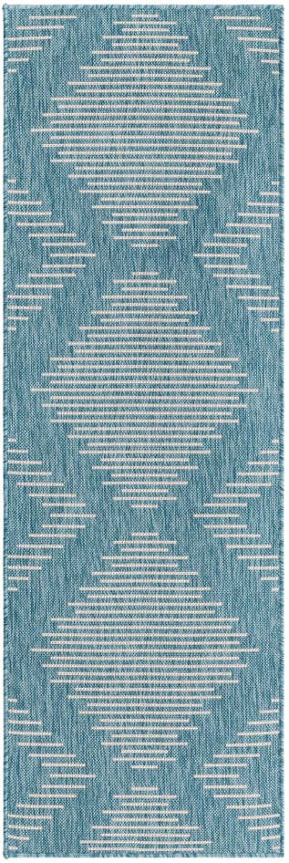 Detail image of 2' x 6' Easy-Clean Modern Indoor / Outdoor Runner Rug