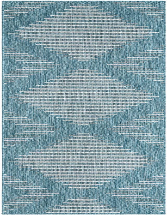 Detail image of 2' x 8' Easy-Clean Modern Indoor / Outdoor Runner Rug