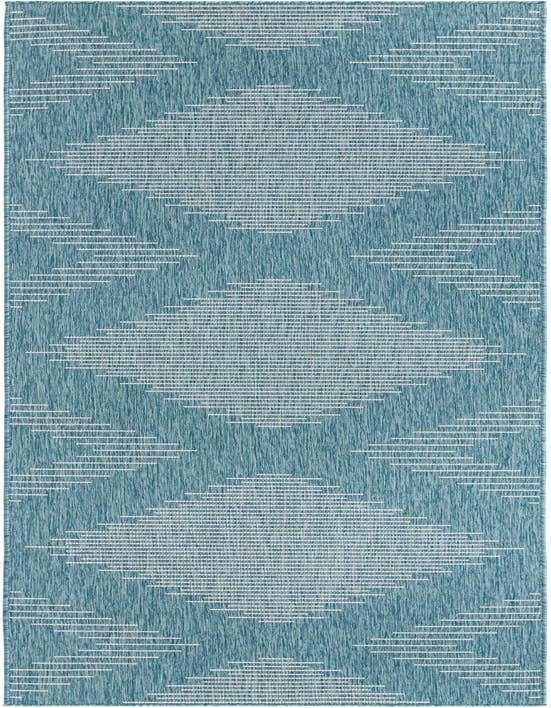 Detail image of 3' 3 x 12' Easy-Clean Modern Indoor / Outdoor Runner Rug