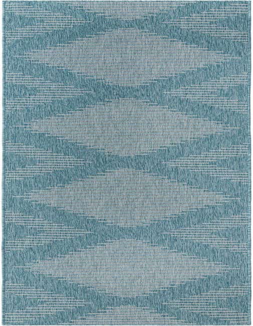 3' 3 x 14' Easy-Clean Modern Indoor / Outdoor Runner Rug