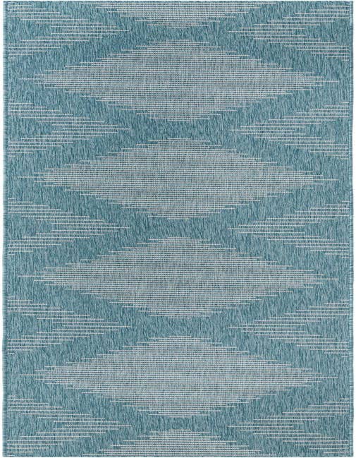 Detail image of 3' 3 x 14' Easy-Clean Modern Indoor / Outdoor Runner Rug