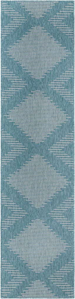 3' 3 x 14' Easy-Clean Modern Indoor / Outdoor Runner Rug