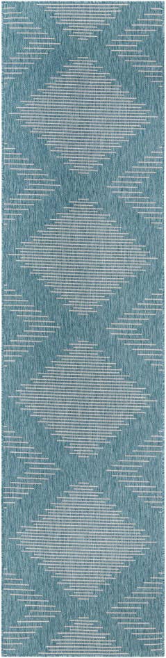 Detail image of 3' 3 x 14' Easy-Clean Modern Indoor / Outdoor Runner Rug