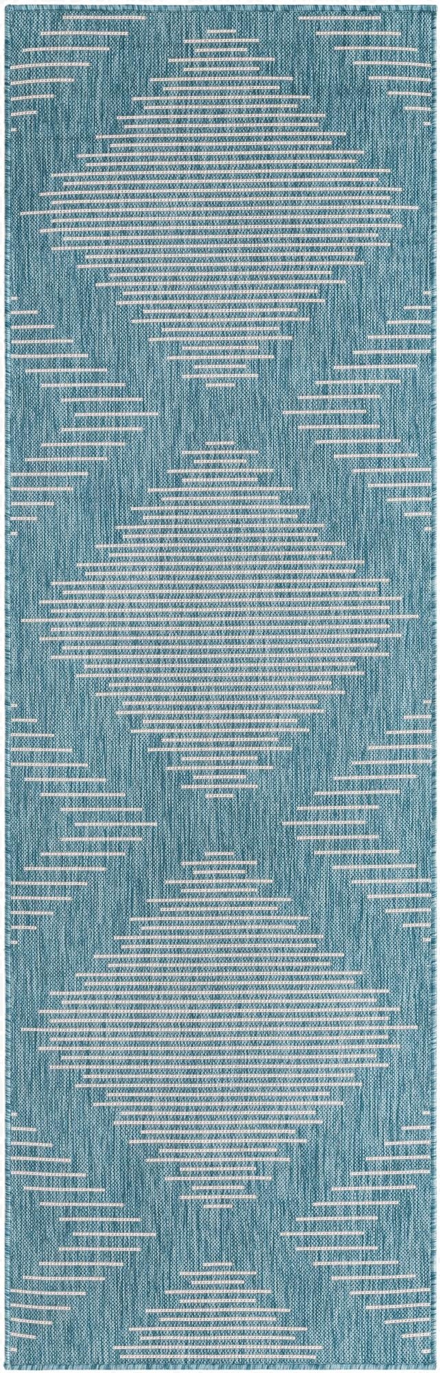 Primary image 2' x 8'  Washable Modern Indoor / Outdoor Runner Rug