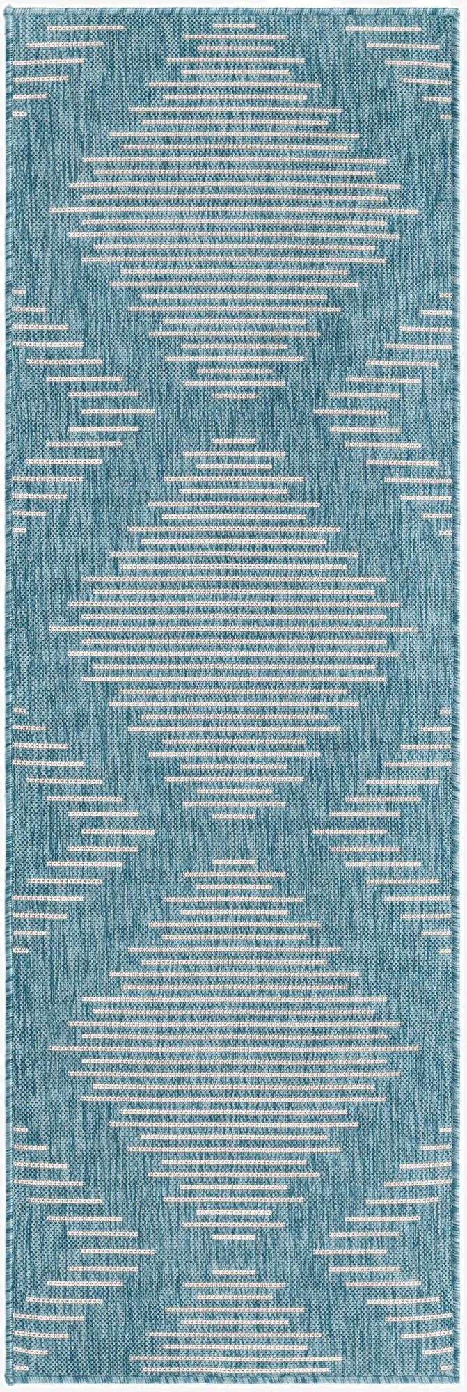 Primary image 2' x 6'  Washable Modern Indoor / Outdoor Runner Rug