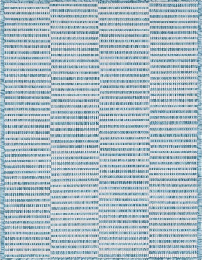 Detail image of 2' x 6' Easy-Clean Ribbon Indoor / Outdoor Runner Rug