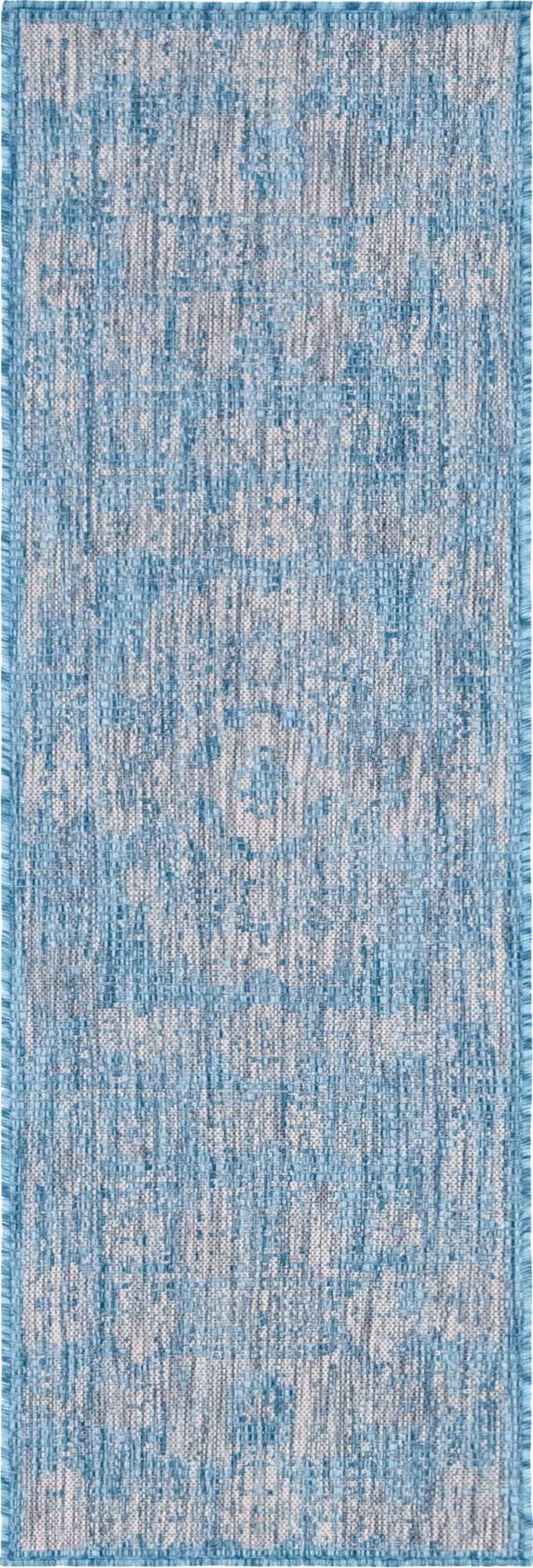 2' x 6' Easy-Clean Traditional Indoor / Outdoor Runner Rug